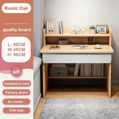 Study Table With Drawer Computer Desk Desktop Shelves Office Writing Desk Wooden Office Table Multi-purpose Computer Desk Space Saving