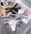 Fingcoo Women Cotton Sexy Panty W/ Cross Letter Waist Underwear Girls G-String. 