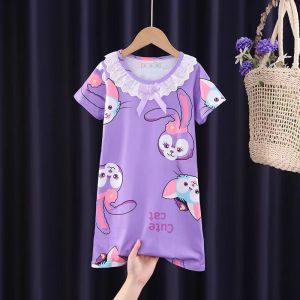 dress baby girl Kid Sleepwear Lounge Wear Sanrio Kuromi Melody Cinnamoroll Girls Nightdress baju budak perempuan murah g
