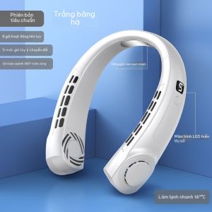 Quạt mini đeo cổ không cánh sạc bằng USB thiết kế nhỏ gọn yên tĩnh phù hợp sử dụng ngoài trời