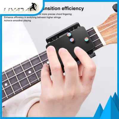 LIXADA Ukulele Chord Presser Nylon Silicone Clip On Chord Helper Ukulele Assisted Learning Tool Comfort for Your Finger Tips