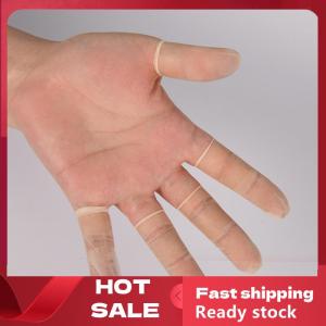 🚚【Local Express Delivery】🚚 50pcs pack Disposable Latex Finger Cover Rubber Non-slip Anti-static Finger Cots Fingertips Protector Gloves Nail Art Tool