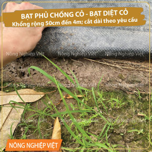 15m dài Bạt trải diệt cỏ (rộng 1m đến 4m) - Bạt Phủ Chống Cỏ - có tặng kèm ghim -