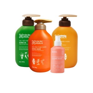 Combo Thảo Dược Cỏ Cây Hoa Lá Dầu Gội Dầu Xả Gừng Sả 500G Sữa Tắm Gừng Nghệ 500G Dung Dịch Vệ Sinh X2 Nano Nghệ 150ML