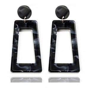 Elegant Trapezoid Earrings Acetate Women Earrings Handmade Earrings Acetate Texture Suitable for Office and Party Wear