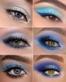 Blue Eyeshadow Matte Palette 8Color Long Lasting Teal Eyeshadow for Cool Tone Makeup, Shimmery Eye Looks, High Pigmented & Easy to Blend (Blue). 
