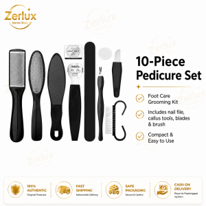 10-Piece Foot Care Set Stainless Steel Foot Care Set Professional Foot Scrubber Suitable for Removing Hardened Dry and Cracked Dead Skin10-Piece Foot Care Set Stainless Steel Foot Care Set Professional Foot Scrubber Suitable for Removing Hardened