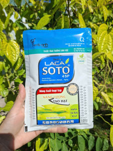 [VTNN TIEN KHOA] Thuốc trăng trưởng LACA SOTO 4SP gói 100 gram giúp vô gạo chắc tới cậy nặng ký dưỡng xanh lá đòng