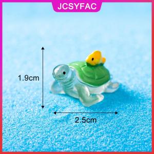 JCSYFAC Mini luminous marine animal figurine phim hoạt hình cá heo biển sư tử rùa bạch tuộc san hô vi cảnh quan bể cá đồ trang trí