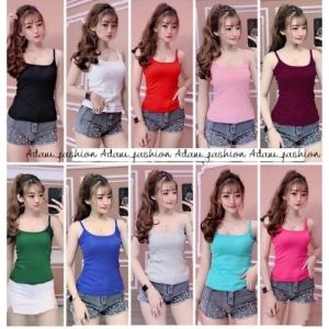 Áo thun hai dây nữ có Bigsize đến 60kg. Thun co dãn 4 chiều . Phong cách Hàn Quốc