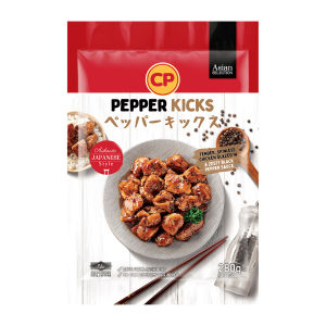 CP Pepper Kicks Skinless Chicken Leg Meat - Frozen