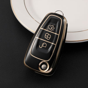 Bao Da Ốp Bảo Vệ Vỏ Bọc Chìa Khóa Chất Lượng Cao Cho Xe Ford Focus Ecosport Fiesta Ranger