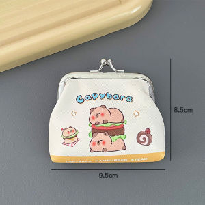 Dompet Syiling 卡皮巴拉PU零钱包收纳包 Capybara PU Coin Purse 迷你耳机钥匙线包便携拉链小包 Cute Mini Storage Pouch Coins Keys