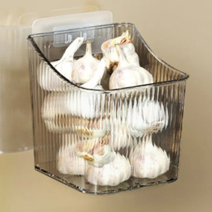 Kitchen onion ginger garlic storage basket Storage rack bathroom hanging basket Hanging basket Bathroom wall plastic storage basket storage box