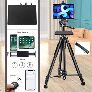 Portable 1.7m Mobile Phone Tripod Universal Photography Stand Bluetooth Remote Control Mobile Phone Clip