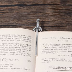 ASDOME Antique Retro Gifts Silver DIY Jewelry Craft Supplies Bookmark Charms Metal Bookmarks Book Clips Markers Bookmarks Pendants