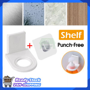 Shampoo Hook Bathroom Shelf Wall Mounted Shower Gel No Hole Punch-Free Bottle Hook Toilet Hand Soap Bathroom Storage Shampoo Bottle Shelf