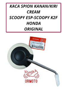 ORIMOTO-KACA SPION KANAN/KIRI CREAM SCOOPY ESP K2F HONDA 88211-K93-N00ZA ORIGINAL