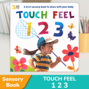 BEAR TALE Touch Book 123 Childrens Tactile Cognition Book Early Education Games Preschool Education Books 12Pages