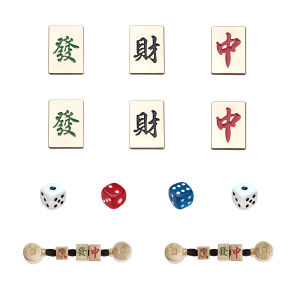 12Pcs/Set Crocs Charms Shoe Flower Alloy Accessories Chinese Style Mahjong DIY Detachable Shoe Buckle Chains for Crocs