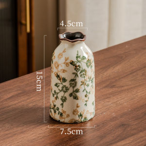 High-end New Chinese Style Retro Blue and White Porcelain Vase Water Cultivation Flower Arrangement Flower Pot Fresh Flowers Living Room Entrance Decoration Display