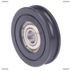 [COD] ourlove Delrin POM 8x40x10มม. ล้อลูกร่องชนิด U รอกลูกกลิ้ง608ZZ Delrin