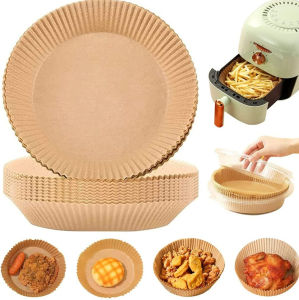 Giấy nến vàng khay lót nồi chiên không dầu 1 tệp 50 tờ cực tiện không gây hỏng nồi