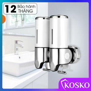 Hộp đựng dầu gội sữa tắm gắn tường KOSKO mã GANGANG KGG-175TĐ Trắng đôi hộp đựng nước rửa tay lắp đặt dễ dàng - Sử Dụng Tiện Lợi (Bảo hành 12 tháng - 1 đổi 1 trong 15 ngày)
