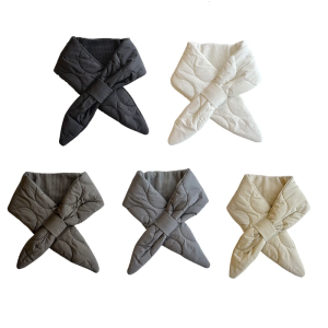 Thickened Warmth Neckerchief Soft Cotton Scarf Comfortable Travel Neck Scarf for Winter Outdoor Activity and Office Use