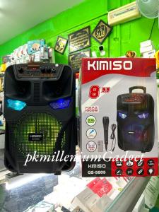 KIMISO QS-5805 8 INCH LED PORTABLE SUPER BASS SPEAKER BLUETOOTH/USB/TF/LED LIGH