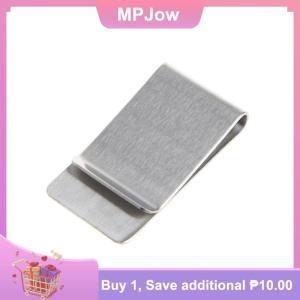 【MPJow】 High Quality Metal Pen Holder Money Clip Fashion Simple Stainless Steel Money Clip Dollar Cash Clamp Holder Wallet for Men Women