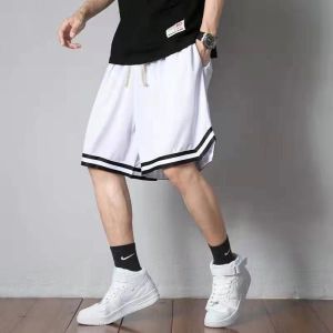 Seluar Sukan American Basketball Shorts Mens 𝗟𝗼𝗼𝘀𝗲 𝗕𝗿𝗲𝗮𝘁𝗵𝗮𝗯𝗹𝗲 Sports Shorts Wild Casual Trend Shorts Running Fitness Shorts