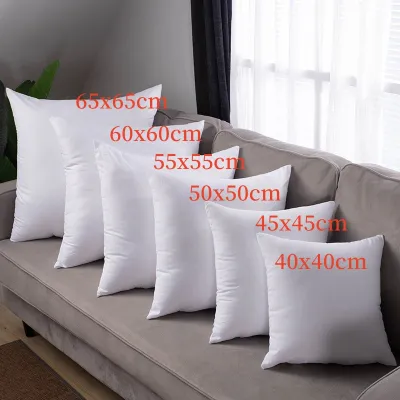 30x50cm/40x40cm/45x45cm/50x50cm/55x55cm/60x60cm/65x65cm Pillow Core Square Pillow With Multiple Sizes Cushion Inner Pillow Core Sofa Pillow Throw Square Cushion Car Hotel Pillow Inner