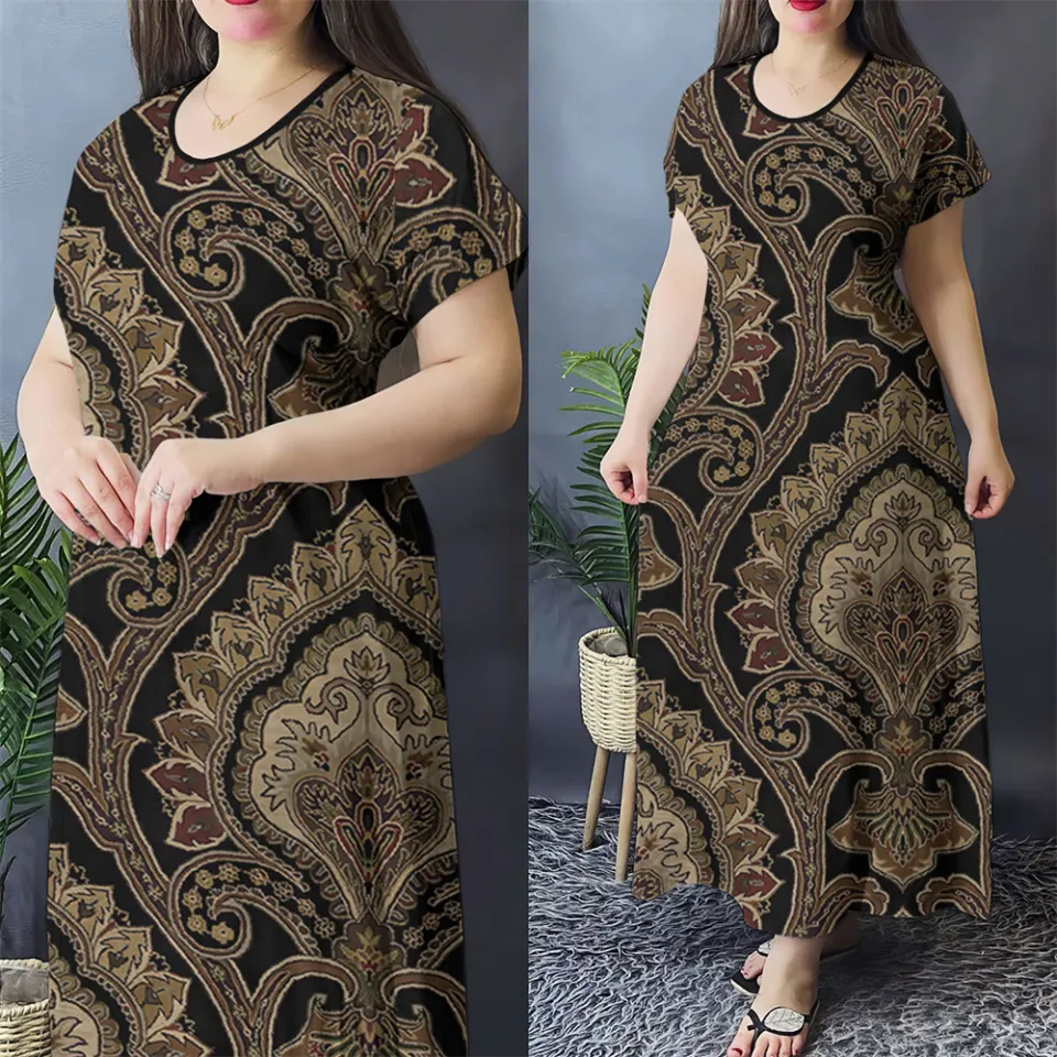sachin and babi light blue dress Women's Summer Dress Vestido Bohemian V-Neck Printed Long Skirt Floral Dress  Robe