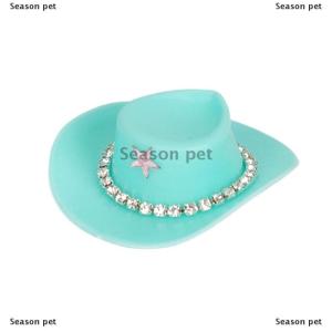 [COD] Season pet หมวกตุ๊กตาพลาสติกขนาดเล็ก4ชิ้นหมวกคาวบอยตะวันตกหมวกคาวเกิร์ลสำหรับตุ๊กตาอุปกรณ์ตกแต่ง
