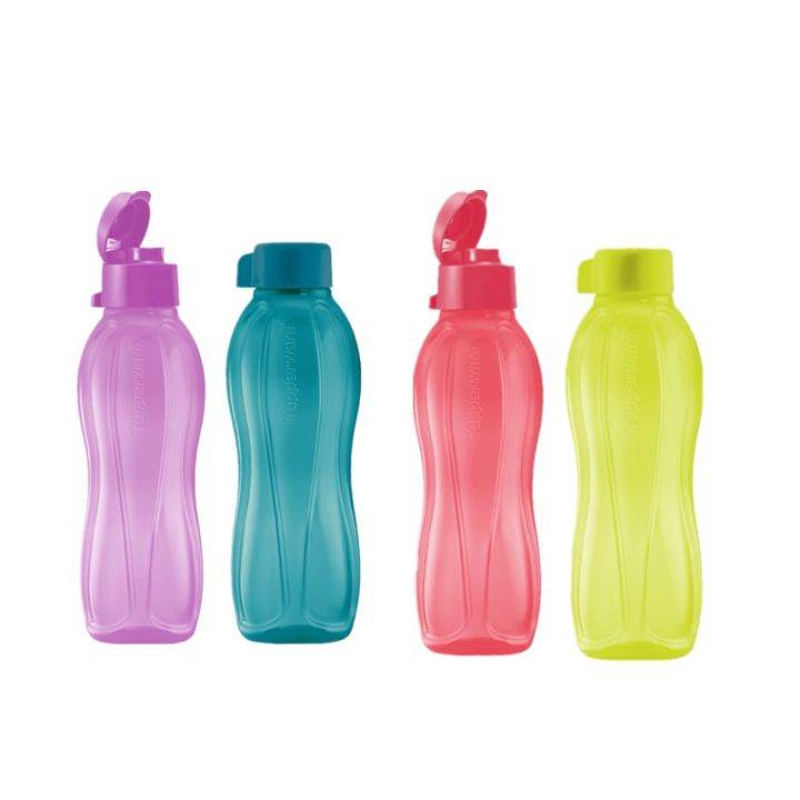 New Colour - Tupperware Eco Bottle 500ml ( Flip Top Red or Purple ...