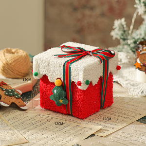 Creative Christmas Packaging High-end Thickened Velvet Christmas Gift High-value Candy Gift Empty