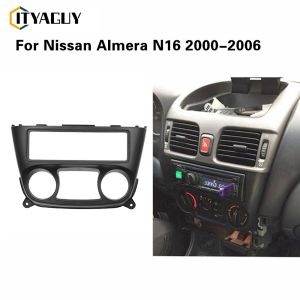 1 Din Car Radio Fascia for Nissan Almera N16 2000-2006 1 din Frame DVD Stereo Panel Trim Kit Surround Dashboard Frame
