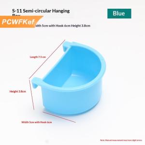 【PCWFKef】 New 5Pcs Bird Thực Phẩm Cho Ăn Món Ăn Dễ Dàng Để Cài Đặt Chim Lồng Trung Chuyển Bát Cho Động Vật Nhỏ Budgie Parrot Parakeets Lovebirds