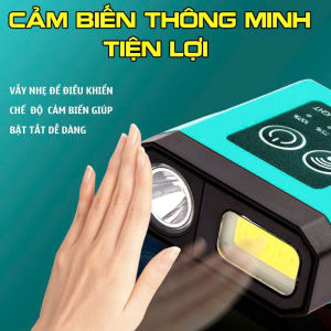 ĐÈN KẸP MŨ MING TUNG CẢM ỨNG SÁNG NÉT TRONG SOI PHAO CHẠY BỘ DÃ NGOẠI KÈM HỘP VỚI USB