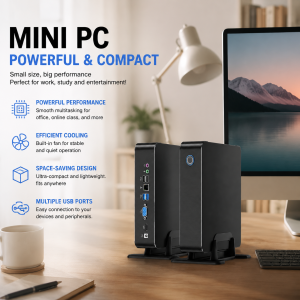 Mini Desktop PC Intel Core i5 16GB/512GB SSD | Compact & Quiet for Office & Home | Plug-and-Play