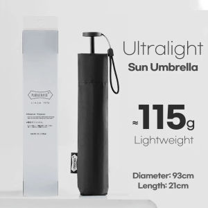 Parachase Ultra-light  Folding Umbrella 111g Only Anti UV Travel Light Sun Umbrella Windproof Carbon Fiber Portable Parasol 6K