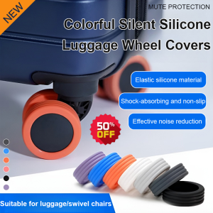 【NEW】[Silicone Wheel Mute]Special for Luggage Wheel Mute Cover Protective Cover Colorful Silent Silicone Luggage Wheel Covers Suitable for wheels with diameter 5-8cm