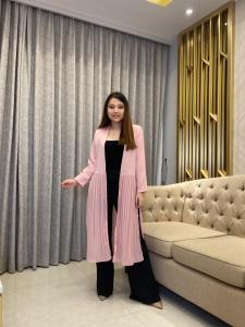 ( VM ) - cardigan fashion panjang / cardingan polos moscrepe 104# Louisecollectionn