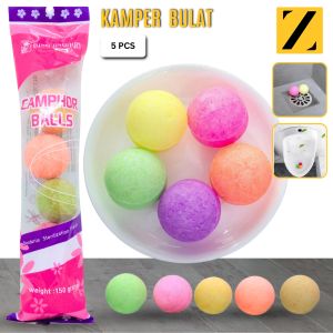 5 PCS Kamper Kapur Barus Bola Penghilang Bau Pengharum Ruangan Toilet Color Camphor Balls Anti Bau