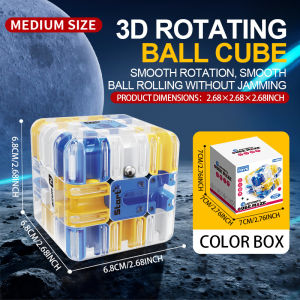 NIKO 3D Maze Magic Cube Puzzle Rolling Ball Cubes Maze Toys Six-sided Stress Reliever Toys Creative Gifts