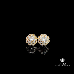 B1308 Bông tai nữ đính đá CZ cao cấp sáng lấp lánh JOJO