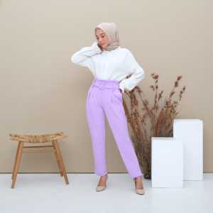 Celana Wanita Bahan Scuba - Celana Slimfit Wanita Terbaru: Celana Free Belt Scuba Premium dan Celana Belt Scuba Kualitas Boutique