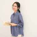 Hosofshopaholic - BELINA SHIRT - Atasan Wanita - Kemeja Garis - Kemeja Salur. 