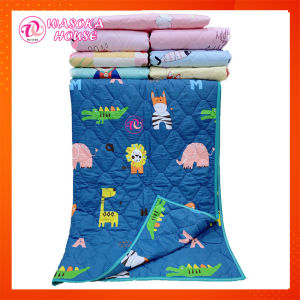 Chăn mền trẻ em Wasoka House cotton 100% mềm mát KT 1mx1m5 với nhiều họa tiết hình thú đáng yêu